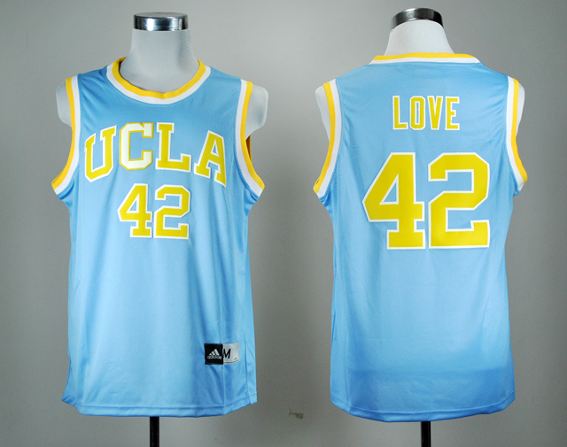 NCAA UCLA Bruins 42 Kevin Love Blue College Basketball Jersey